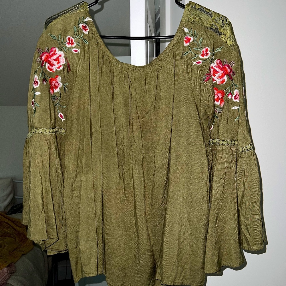 Boho Floral Blouse